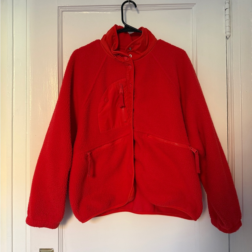 FP Movement by Free People Red Teddy Jacket